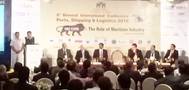Union Minister of Shipping Nitin Gadkari delivering the keynote Address Pic BCCI