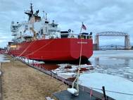 USCGC Mackinaw in Duluth. Credit: port of Duluth
