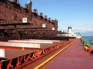 U.S.-flag laker loading iron ore at Two Harbors, Minnesota. (Photo: LCA)