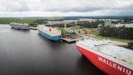 Vessel operations at the Port of Brunswick resumed at 8 a.m. Thursday in the wake of Hurricane Irma. By Friday, crews were busy serving three Ro/Ro vessels - the Dover Highway, Onyx Ace and WWL Tiger. (Georgia Ports Authority)