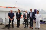 Visitors at the China shipyard: Photo courtesy of Afai Shipyard