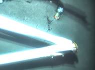 Voyage data recorder next to El Faro mast on ocean floor (Photo: NTSB)