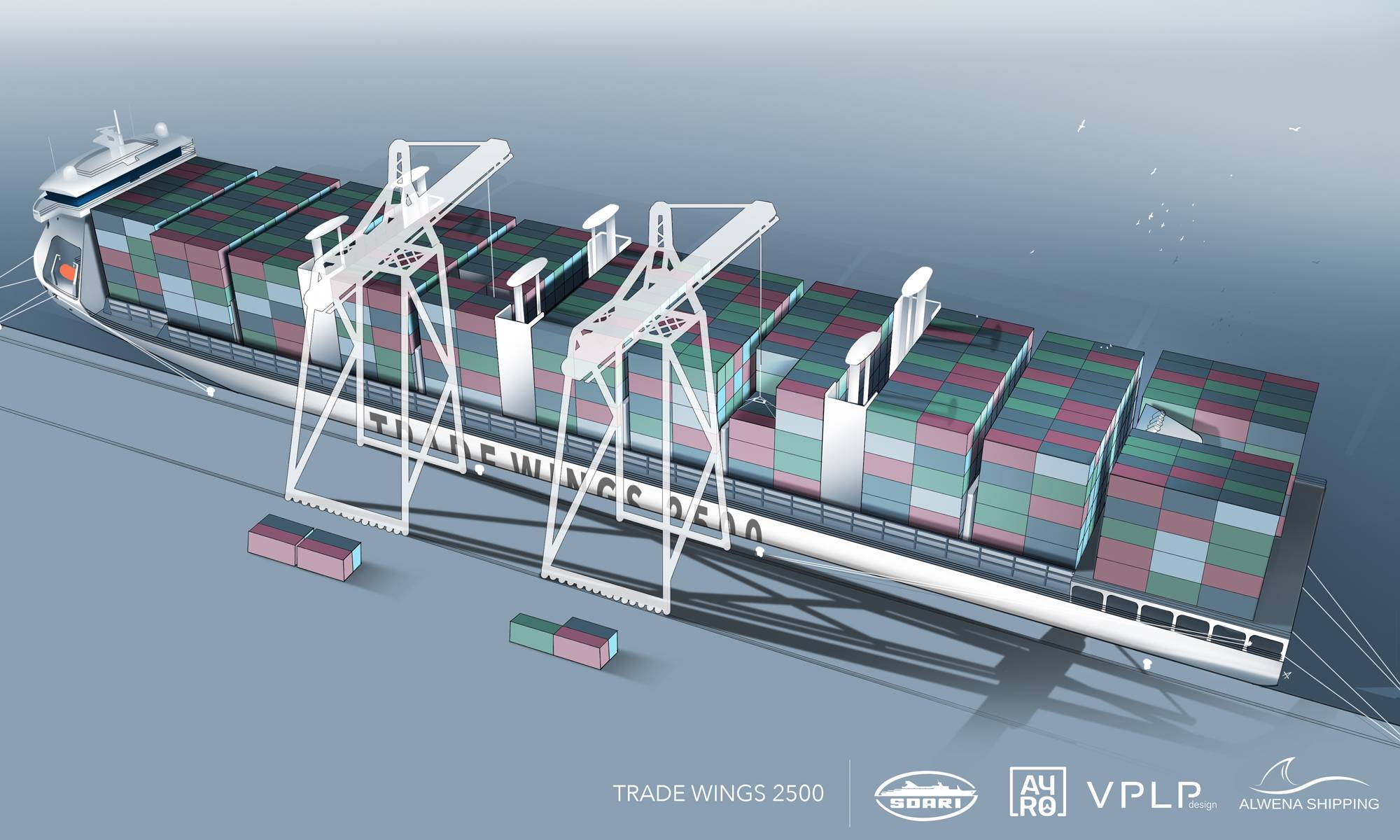 vækst lodret få Wind Power: 'Trade Wings' Containership Design Gets BV AIP