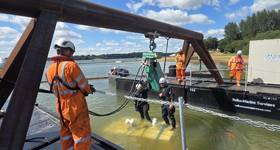 Hoist & Winch had to supply, install, commission, load-test and LOLER-certify two air-powered chain hoists offering 20-tonne SWL. © Hoist & Winch