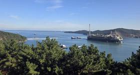 FPSO departing port Geoje. © Inchcape Shipping Services