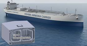 83,000m3 Ammonia Carrier with IMO Type B Independent Tank. © Oshima Shipbuilding