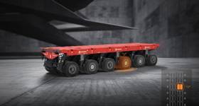 The TPMS monitors tire pressure of SPMT modules in real time. © TII SCHEUERLE