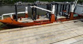 New RTGs docked at Port Houston’s Bayport Container Terminal. © Port Houston