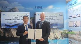 (L to R): Young-kyu Ahn, Chief Technology Officer (EVP) of Samsung Heavy Industries and Gareth Burton, ABS Senior Vice President, Global Engineering. © ABS