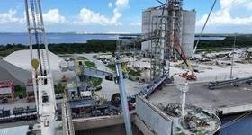 SESCO Cement receives first bulk cement delivery at Port Tampa Bay terminal. © SESCO Cement