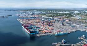 The container terminal at the Port of Gothenburg. Photo: Port of Gothenburg.