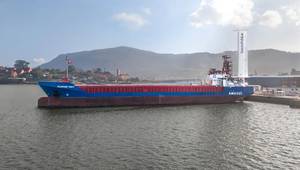 22-meter eSAIL installed on Fluvius Tavy (Source: bound4blue)