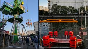USV being assembled at Keihin Dock Co., Ltd. © NYK Line
