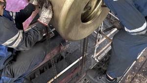 Eco Boos Cap being retrofitted in China. © EcoNavis