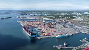 The container terminal at the Port of Gothenburg. Photo: Port of Gothenburg.
