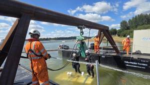 Hoist & Winch had to supply, install, commission, load-test and LOLER-certify two air-powered chain hoists offering 20-tonne SWL. © Hoist & Winch