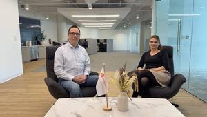 Pictured are the Managing Directors of Anschuetz USA, Matthias Büscher and Johanna Büscher in the new office.
