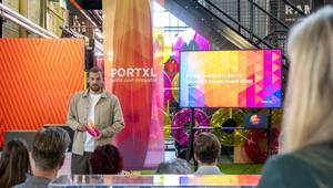 PortXL Director Koen Vogel presents the cohort of its 2026 Acceleration Program. Image courtesy PortXL