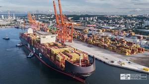 The MSC Venice at Baltic Container Terminal. © Baltic Container Terminal