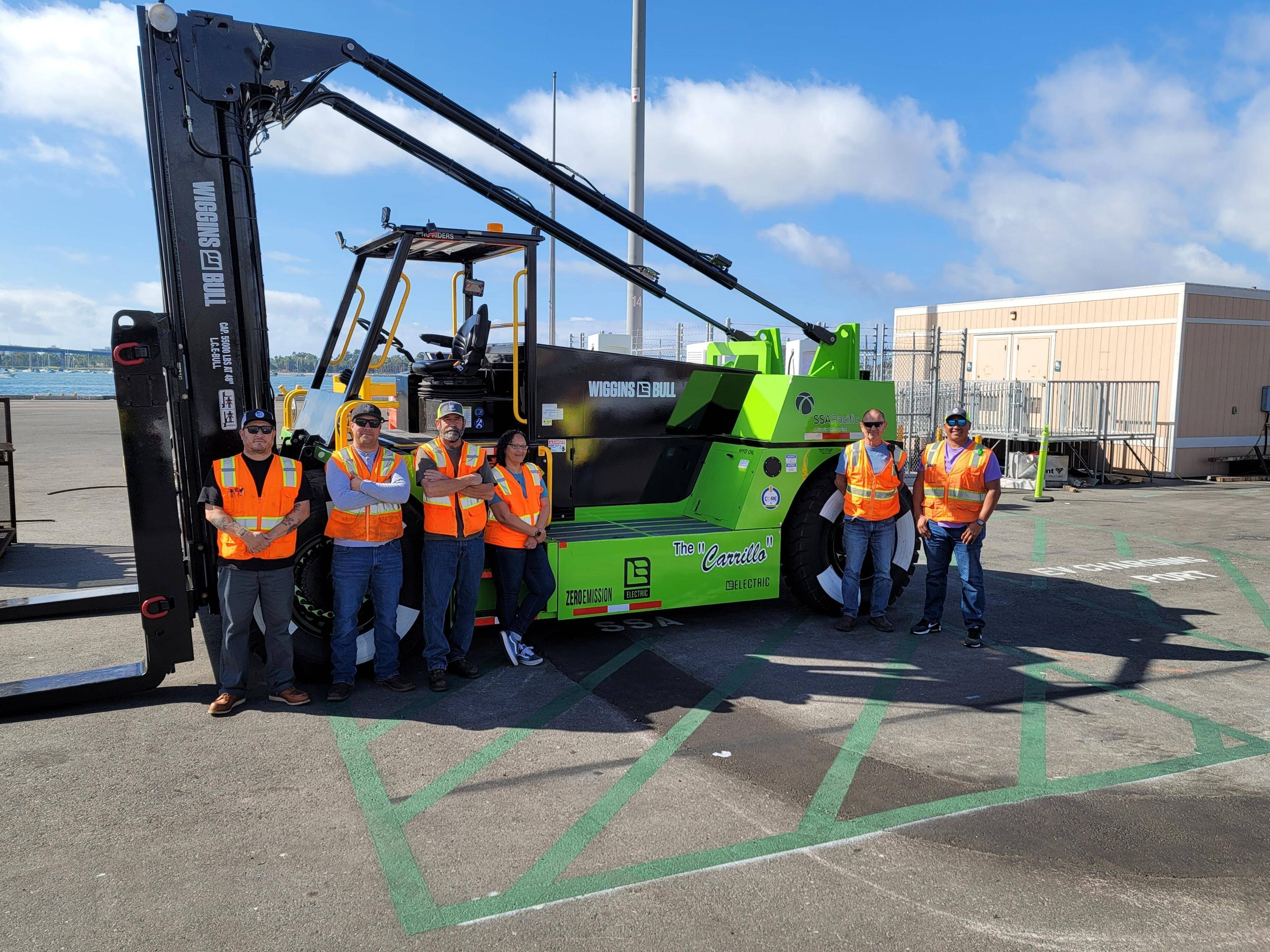 SSA Marine Adds First Electric Forklift in Port of San Diego