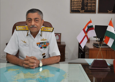 Vice Admiral Vinay Badhwar (Photo courtesy of UKHO)