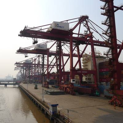 China's Ningbo container port (Photo courtesy UNNC)