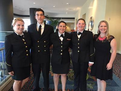 Crowley Maritime Corp. presented four California Maritime Academy (CMA) students with Thomas B. Crowley Sr. Memorial Scholarships Photo Crowley Maritime