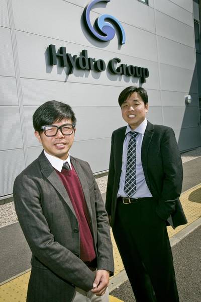 Gabriel Tan, technical support supervisor and Steve Ang, technical sales manager, Hydro Group