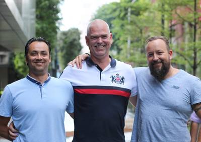 Pascal Bounin, Operations Director, Richard Leistra, Regional Manager Singapore and Harrie van der Steldt, CEO (Photo: Boreas Maritime)