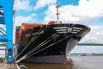 Photo of MCS Gayane moored in Philadelphia after CBP's record cocaine seizure.On June 17, the CBP and Homeland Security Investigations (HSI) led multi-agency team detected anomalies in seven shipping containers and extracted 39,525 pounds of cocaine. The cocaine has a street value of about $1.3 billion. CREDIT: US CBP