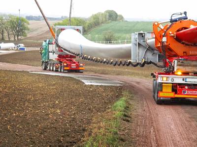 The RBTS from SCHEUERLE is easy to operate and also negotiates tight spaces with ease. Photo: Scheuerle