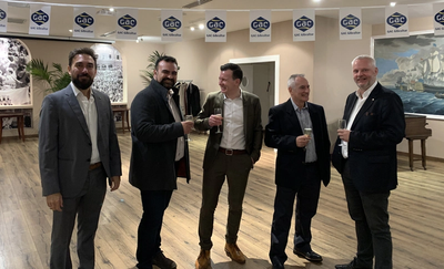 L to R: Sergio Delatorre (Agency Coordinator), Manuel Tirado (CEO & Captain of the Port of Gibraltar), Herman Jorgensen (MD, GAC UK), John Ghio (Deputy Captain of the Port) and Ivo Verheyen (GAC Group VP, Europe). (Photo: GAC)