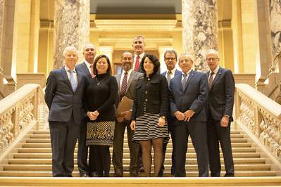 Stakeholders met with Minnesota Department of Transportation (MnDOT) officials, Deputy Commissioner Susan Mulvihill, Deputy Commissioner Scott Peterson, and Bill Gardner, Director of Freight, Railroads & Waterways Department of Transportation.