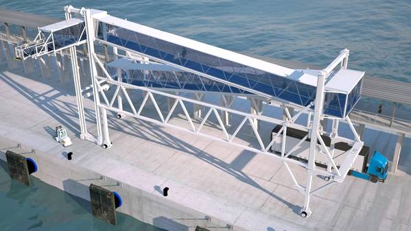 ADELTE was contracted install a boarding bridge at the new cruise terminal in Leixões.