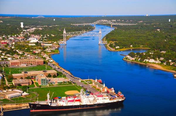 An aerial view of the campus of the Massachusetts Maritime Academy. (Photo: MMA)
