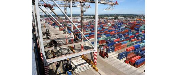 Aerial Vew of container yard at Southhampton logistics hub_Photo_Courtesy_DP World