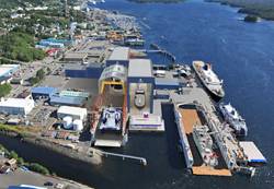 Alaska Ship & Drydock: current view & planned development. (Image courtesy: Vigor.com)