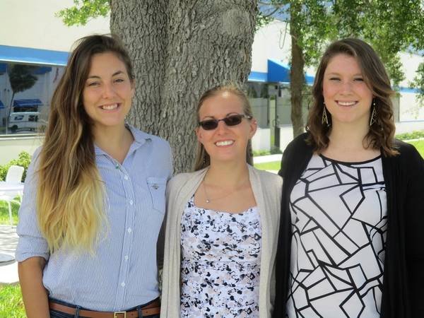 Alexis Miller, Danielle Leahy and Kaitlin Badgett (Photo: Canaveral Port Authority)