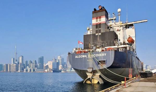 The MV Algoma Discovery docks at the Port of Toronto. (CNW Group/PortsToronto)