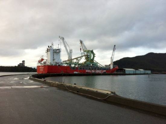 Arrival HHL Macao: Photo credit Port Rupert Authority