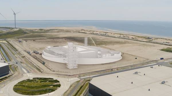 Artist's Rendering - Holland Hydrogen 1 facility (Credit: Shell/Port of Rotterdam)