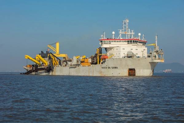 Jan De Nul and DEME sign award letter with ITD Cementation for dredging and reclamation work. Credit: Jan De Nul