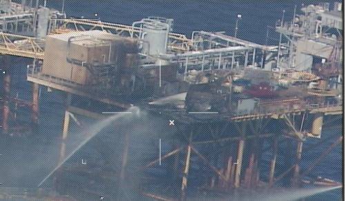 Black Elk Fire: Photo credit USCG