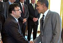 Briseno Meets President Obama: Photo credit ONR