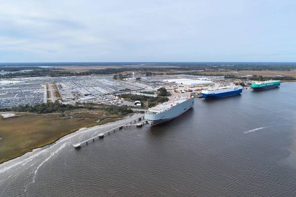 The Port of Brunswick handled more than three quarters of a million vehicles and pieces of heavy equipment in Calendar Year 2023. (Photo: Georgia Ports Authority)