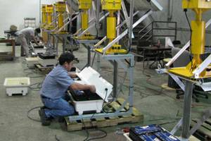 Building of Class B Single Lift Equipment (Photo courtesy Tideland Signal)