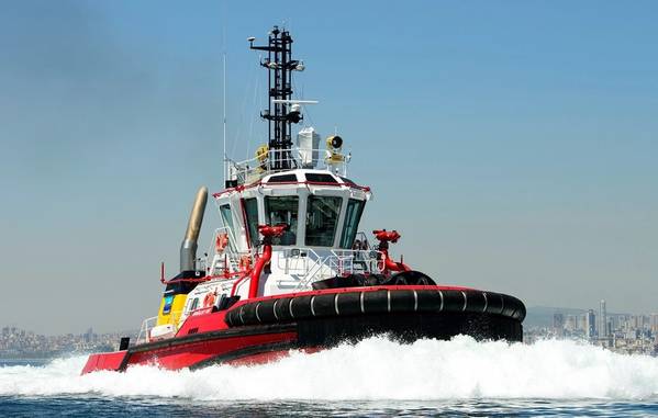 A tug built by Sanmar Shipyards (Photo: Caterpillar Marine)
