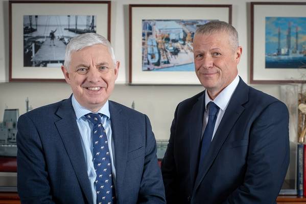 Cammell Laird Chief Operating Officer Tony Graham and Managing Director Paul Owen (Photo:Cammell Laird)