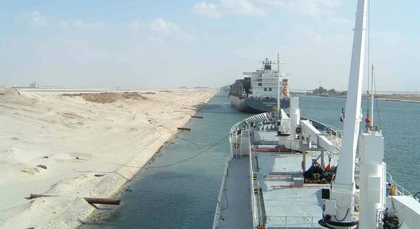 Suez Canal transit: File photo