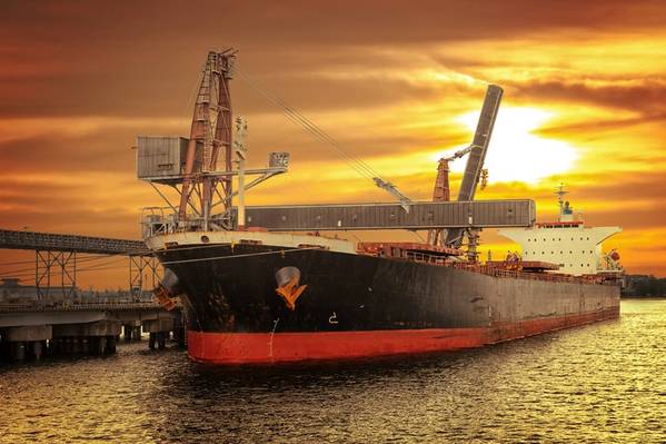 A bulk carrier loading coal in Port of Gdansk, Poland (© Nightman / Adobe Stock)